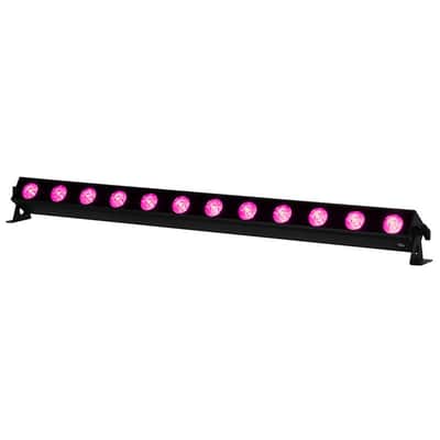 (6) American DJ ADJ UBL12H IP20 LED RGBAL DMX Wash Strip Light Bars+Haze Machine image 16