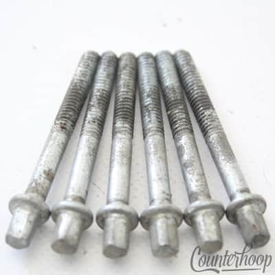 Leedy & Ludwig 6x 2" Tension T-Rods Snare/Tom Drum Vintage 40s-50s Hardware Part image 2