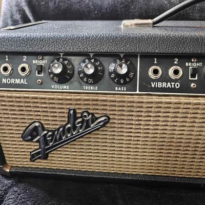 Fender Bandmaster Tube Guitar Amp Amplifier head AB763 1967 - Blackface image 2