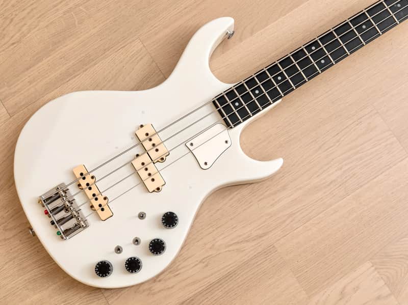 1981 Kramer DMZ 5000 Vintage Aluminum Neck PJ Bass, White image 1