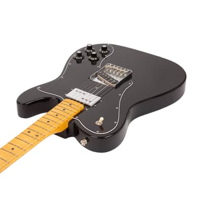 2022 Fender American Vintage II 77 Telecaster Custom Electric Guitar, Maple FB, Black, VS22XXXX image 2