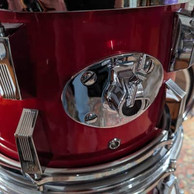 Sonor Made in Germany Mid 70's Champion Red 4 Pc Drum Set 22, 16, 8, 9, Clean! image 15