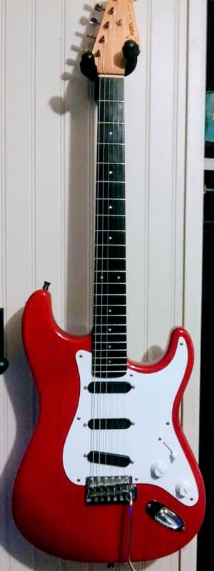 Moon Stratocaster 1987 - Red image 1