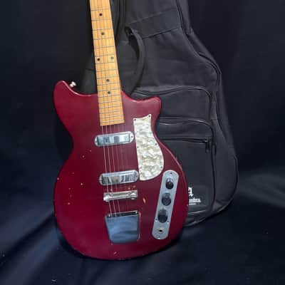 Premier Multivox Royalist Guitar - Maple Neck, Original Finish - Well Padded Gig Bag - 1962 image 21