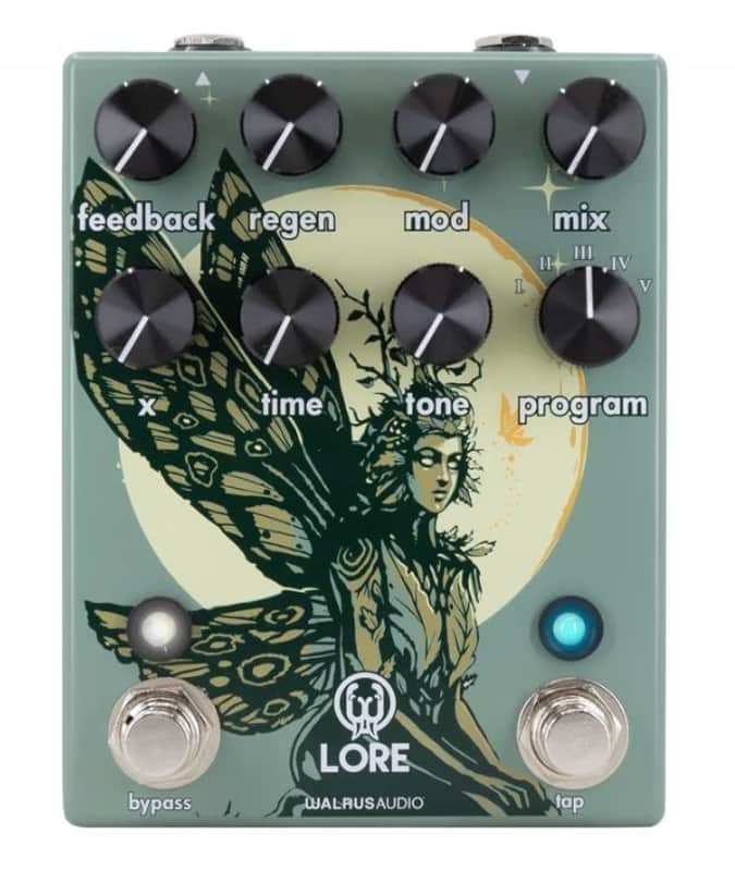 Walrus Audio Lore Reverse Soundscape Generator 2022 - Present - Muted Green / Dark Green Fairy image 1