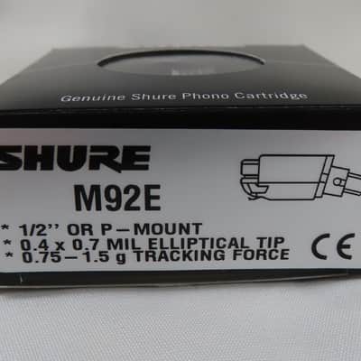 NEW Shure M92 Phono Turntable Cartridge With Stylus P-Mount w/ Standard Adapter image 2
