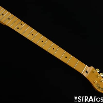 Fender Squier FSR Class Vibe 50s Telecaster NECK w GOLD TUNERS Tele Tinted Maple image 2