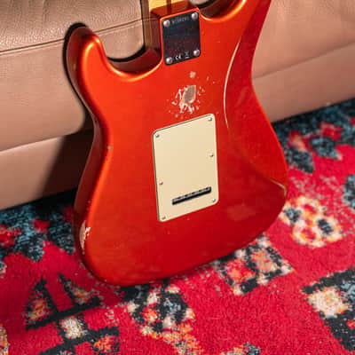 Fender Custom Shop Deluxe Stratocaster Relic in Candy Tangerine image 5
