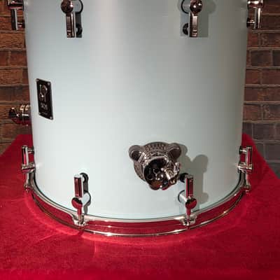 Sonor SQ1 16x15" Birch Floor Tom Cruiser Blue Satin w/ Legs image 4