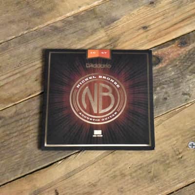 D'Addario NB1047 Nickel Bronze Acoustic Guitar Strings Extra Light 10-47 image 1