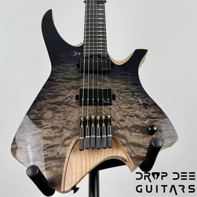 Infinia Neptune Headless Electric Guitar w/ Bag - Obsidian Black image 8