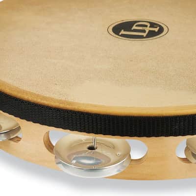 LP Pro 10 Inch Single Row Headed Tambourine - Aluminum image 3
