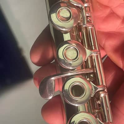 Gemeinhardt USA Pro 3SB solid silver B foot gizmo key JUST SERVICED image 6