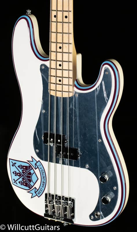 Fender Steve Harris Precision Bass Maple Fingerboard Olympic White (224) image 1