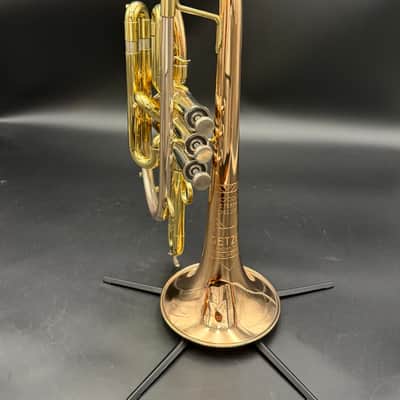 Getzen 800DLX Eterna Deluxe Bb Cornet | Rose Brass Bell | Sterling Silver Leadpipe | Mint image 2