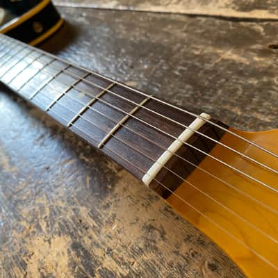 Fender Japan Rare Vintage Mid 1980's FujiGen Built Telecaster Custom 1962 Reissue MIJ Piano Black w/ Vintage Leatherette Case image 13