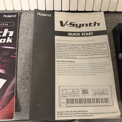 Roland V-Synth Version 2 Keyboard NICE Screen Studio Bundle Pedals Manuals Cover image 20
