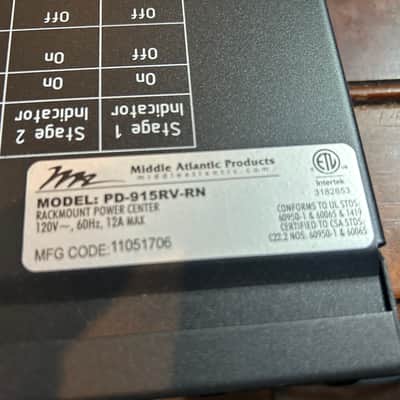 Middle Atlantic PD-915RV-RN Power Conditioner image 3