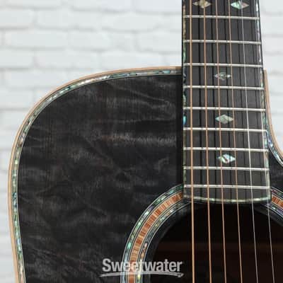 B.C. Rich Prophecy Series Acoustic Cutaway Acoustic-electric Guitar - Smoke Black Quilt (BCRACSmBkd1) image 3