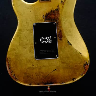Fender American FSR Deluxe Stratocaster 24k Pure Gold Leaf ‘69 Custom Shop Abigail Ybarra pups Relic image 2