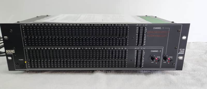 RANE graphic equalizer Model GE-60  , 31 Band 1/3 Octave, Made In USA image 1