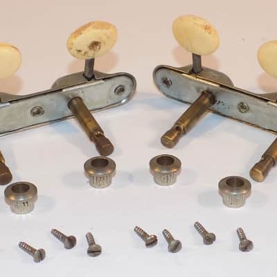 Vintage 1960's Brev Treble Clef 3 on a Side Guitar Tuners Made in Italy EKO, VOX, Cucianelli image 5