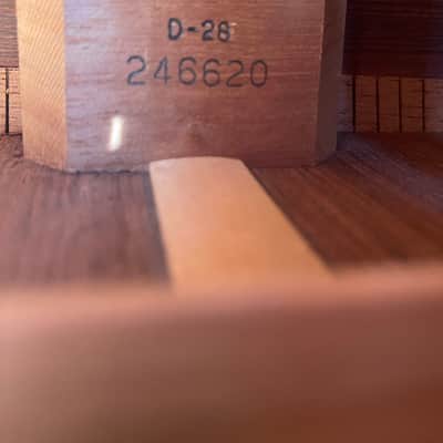 Martin D-28 1969 Natural. Brazilian Rosewood sides & back OHSC image 25
