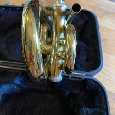 Jupiter SPT-416 Pocket Trumpet 1990-2000 - Brass lacquer image 3