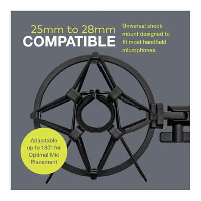 Immagine Knox Gear Microphone Shock Mount for 25mm to 28mm Handheld Microphones - 4