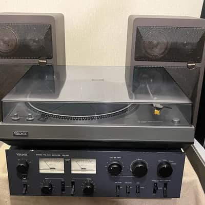 C.E.C. VT-5300 Visonik VSA-1000 Rare Vintage Turntable Amplifier Speakers Set Warranty image 12