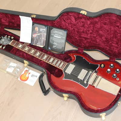 Gibson Custom Shop "Inspired By" Robby Krieger THE DOORS SG Standard Aged & Signed, 2009 Tom Murphy Aged - Dark Heritage Cherry image 3