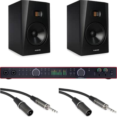 Focusrite Scarlett 18i20 Fourth Generation USB Audio Interface and ADAM Audio T8V 8" Powered Studio Monitors image 1