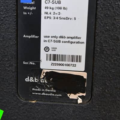 d&b audiotechnik C7-SUB Passive Subwoofer CG01VMR *ASK FOR SHIPPING* image 10