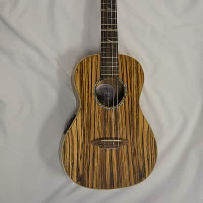 Luna High Tide Baritone Zebrawood Acoustic-Electric Ukulele