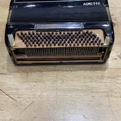 Acmette Accordion Vintage 1960s Black Acmette Accordion 41 keys 1960 - BLACK - #19619 image 14