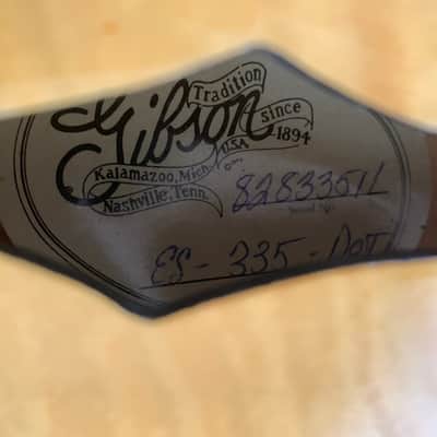 Gibson 335 Dot Reissue 1983 Custom Shop- Stunning Blonde Flame near mint image 6