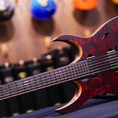 Mayones Hydra Elite PRO 6 Trans Dirty Red Satine image 5