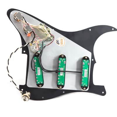 920D Custom Loaded Pickguard Duncan Everything Axe w/ 2 Push/Pulls BK/BK image 2