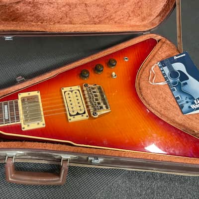*RARE* 1983 Ibanez X Series Rocket Roll II 6-String Electric Guitar with Case - Cherry Red Sunburst image 3
