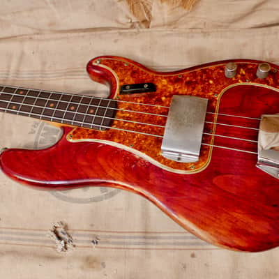Fender Precision Bass 1960 - Red - Refin image 15