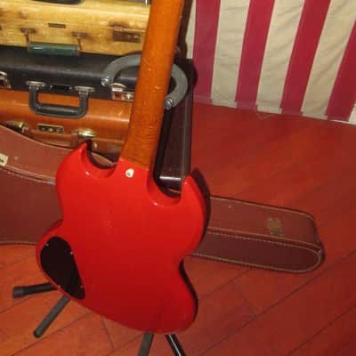 1966 Gibson Melody Maker SG Cardinal Red w/ Case image 5