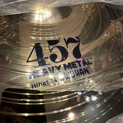 Wuhan 14" Hi-Hat Pair - 457 Heavy Metal Cymbal image 4