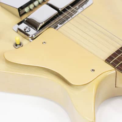 1959 Rickenbacker Combo 600 Vintage Electric Guitar – Rare 100% All Original Blonde ’59 Combo, Anodized Gold Small Guard & Logo, Horseshoe Pickup, Super Clean w/ OHSC (6C75) image 12