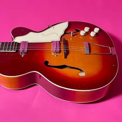 Silvertone 1425 Aristocrat 1955 - cherry sunburst 100% OG image 11