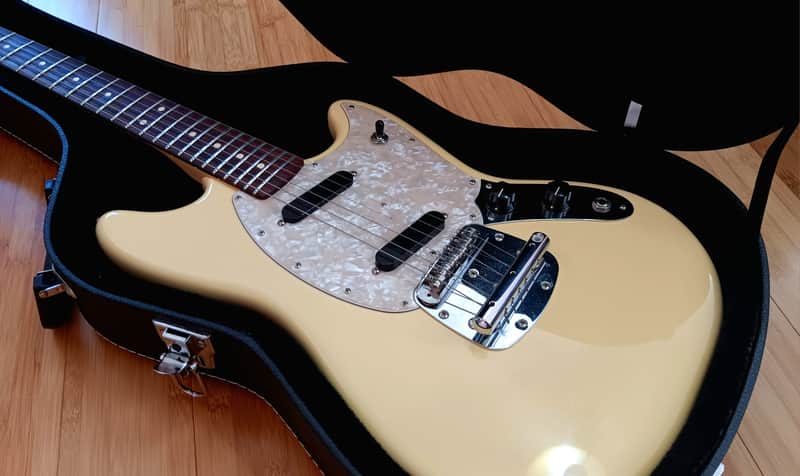 Fender American Performer Mustang Rosewood Fretboard (w/ Hardshell Case) 2019 - Vintage White