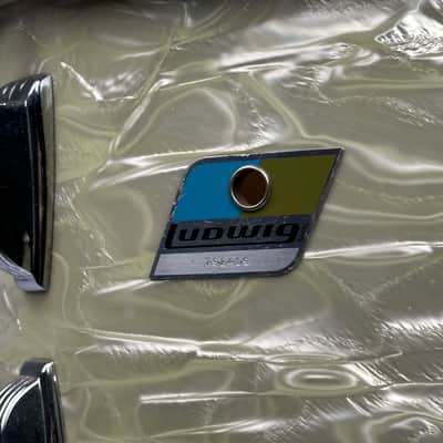 Ludwig 22/13/14/16" 70's 3-ply Drum Set - White Marine Pearl image 14