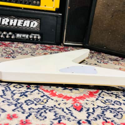 2016 Epiphone Brendon Small Signature "Snow Falcon" Flying V Dethklok Metalocalypse - Snow Burst - Limited Edition w/ Original Soft Case image 15