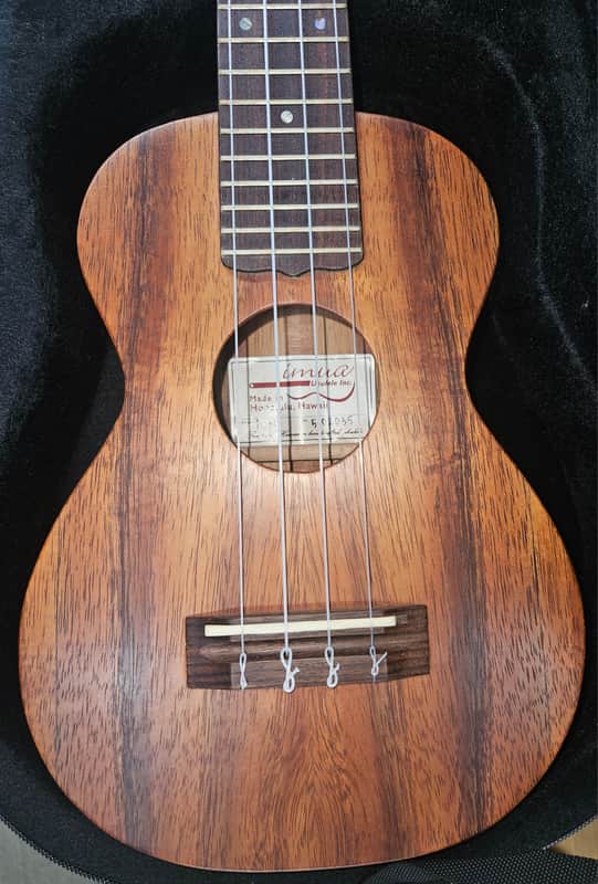 IMUA iCN Koa Concert Ukulele – Made in Honolulu, Hawaii – Excellent w/Case & Tuner image 1