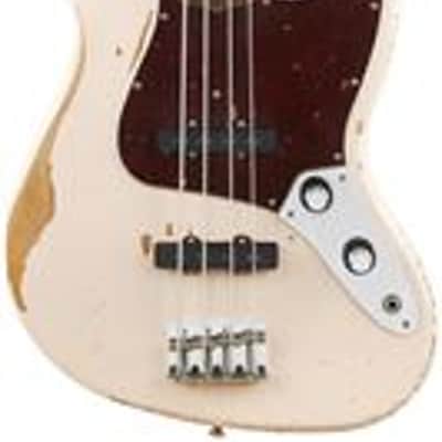 Fender Flea Jazz Bass Roadworn Shell Pink W/B image 1