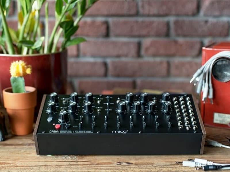 Mint Moog DFAM Drummer From Another Mother Semi-Modular Analog Percussion Synthesizer, Black image 1